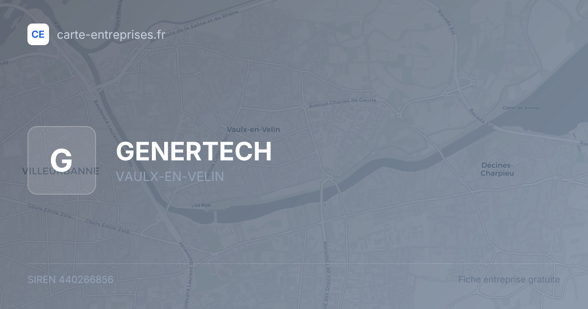 GENERTECH — 440266856 — fiche entreprise