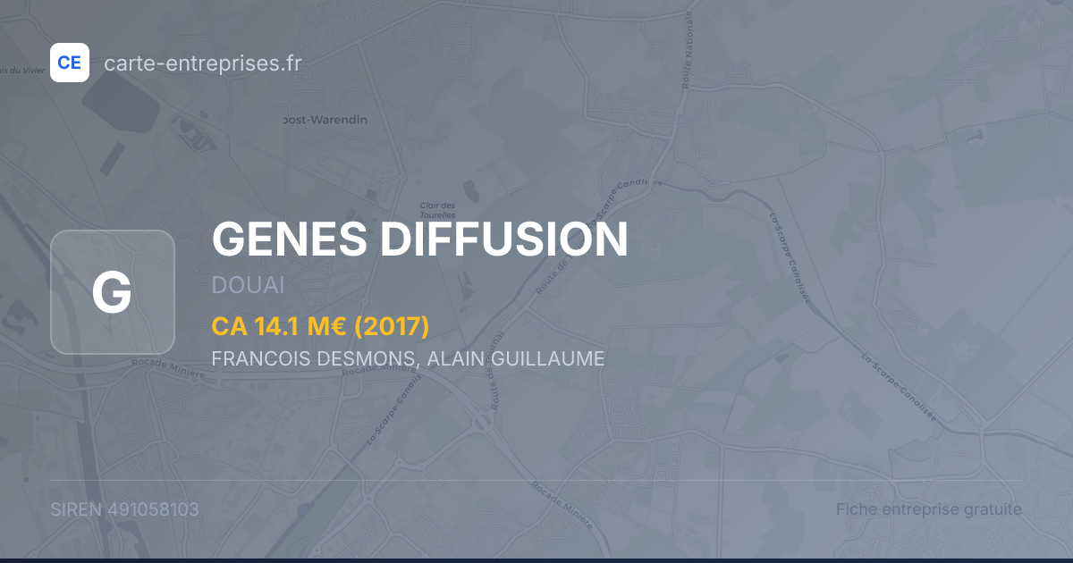 GENES DIFFUSION — 491058103 — fiche entreprise
