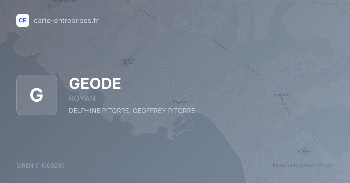 GEODE — 511069205 — fiche entreprise