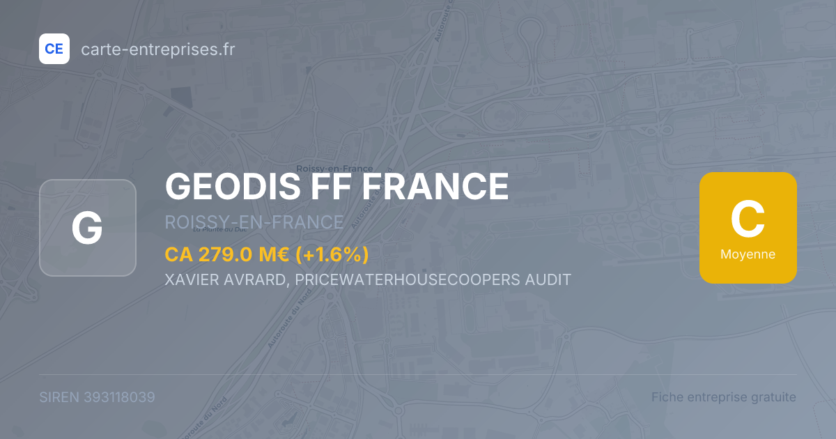 GEODIS FF FRANCE — 393118039 — fiche entreprise