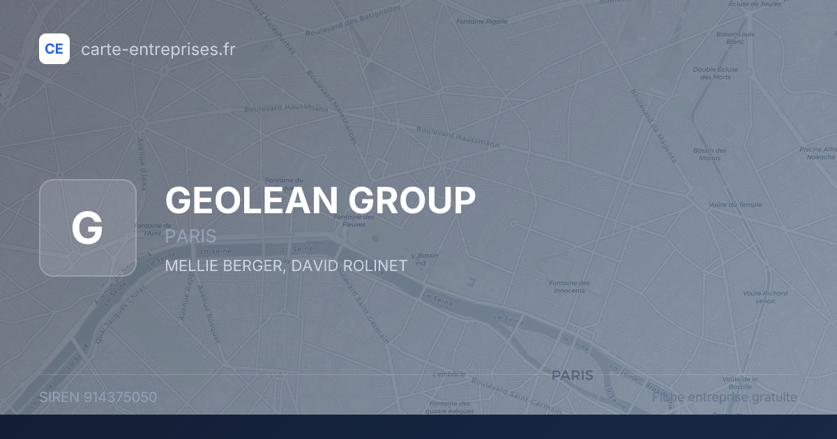 GEOLEAN GROUP — 914375050 — fiche entreprise