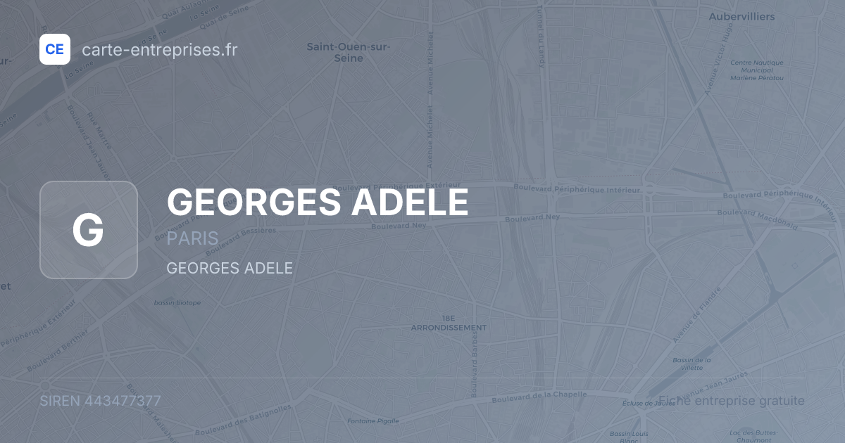GEORGES ADELE — 443477377 — fiche entreprise