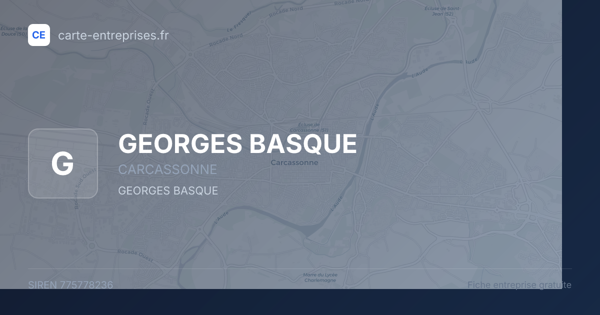 GEORGES BASQUE — 775778236 — fiche entreprise