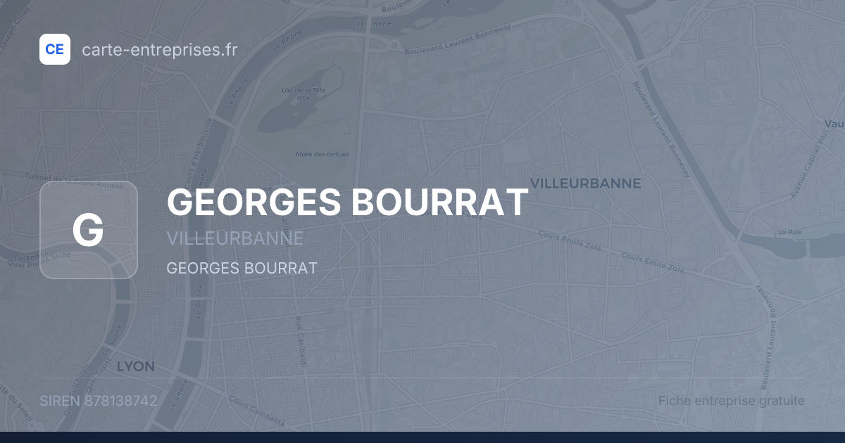 GEORGES BOURRAT — 878138742 — fiche entreprise