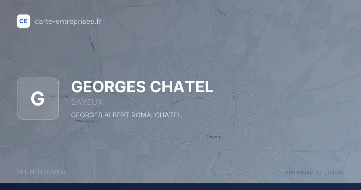 GEORGES CHATEL — 413226135 — fiche entreprise