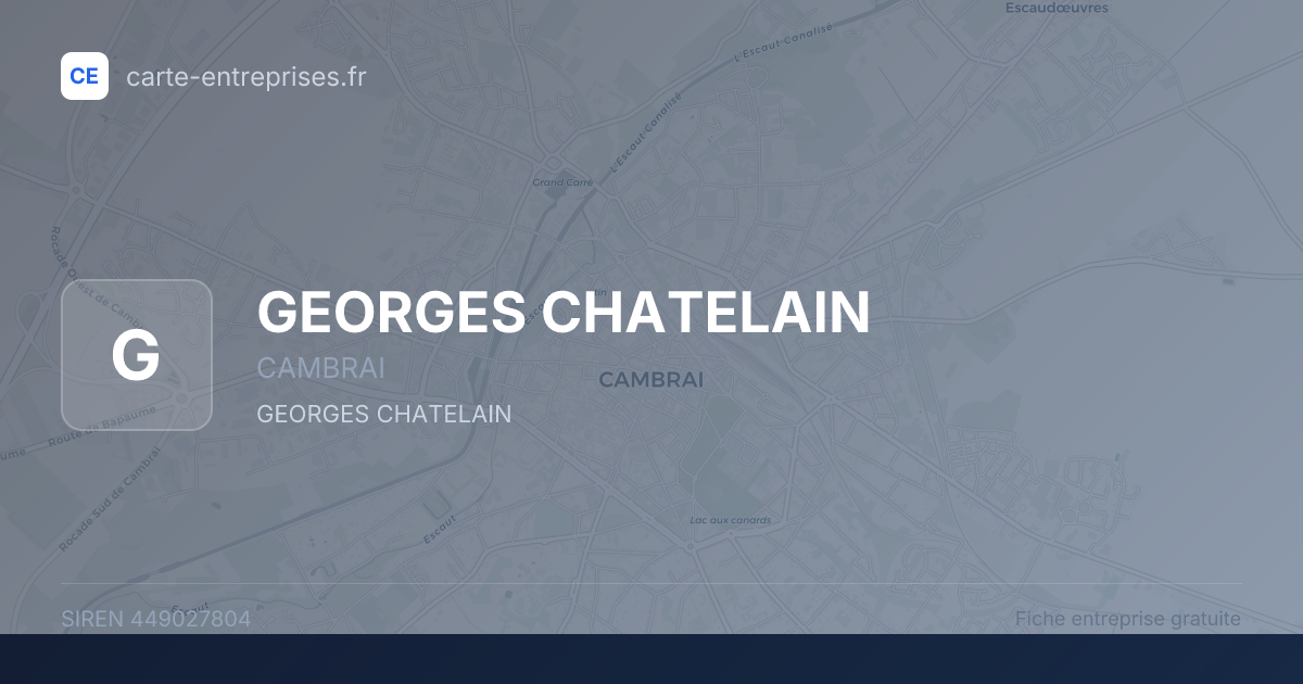 GEORGES CHATELAIN — 449027804 — fiche entreprise