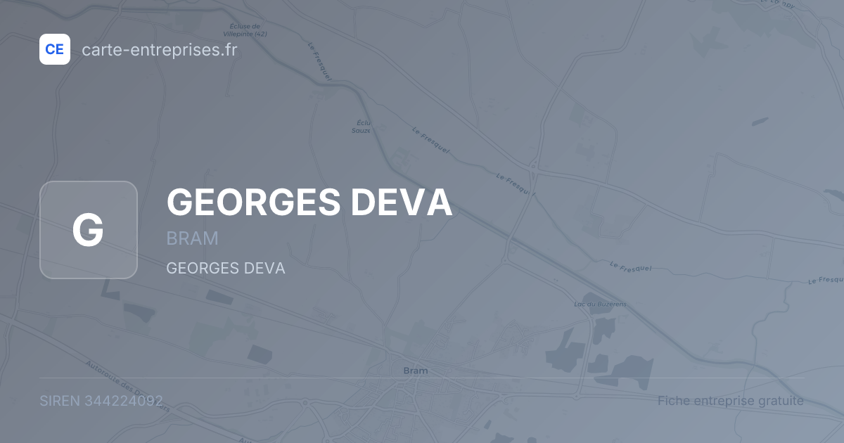 GEORGES DEVA — 344224092 — fiche entreprise