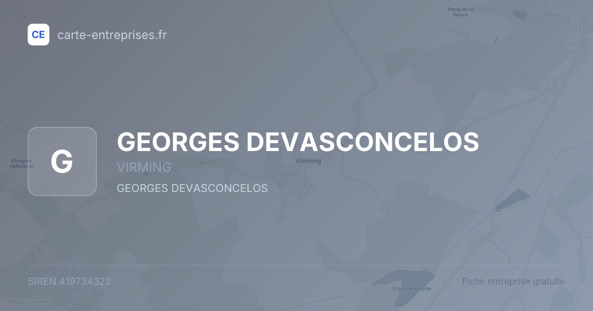 GEORGES DEVASCONCELOS — 419734322 — fiche entreprise