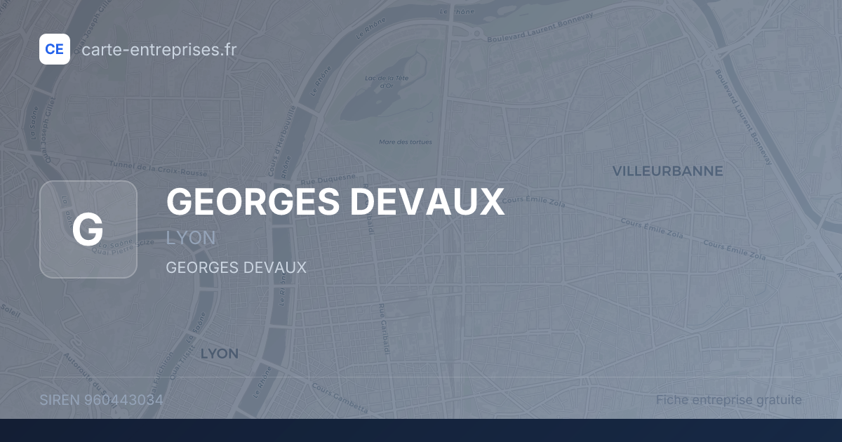 GEORGES DEVAUX — 960443034 — fiche entreprise