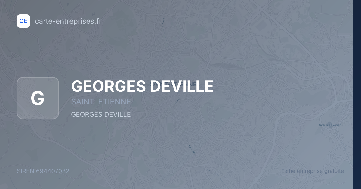 GEORGES DEVILLE — 694407032 — fiche entreprise