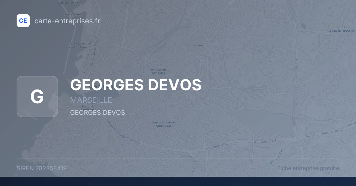 GEORGES DEVOS — 782858419 — fiche entreprise