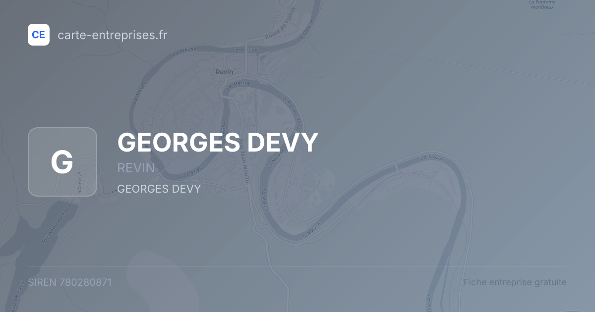 GEORGES DEVY — 780280871 — fiche entreprise