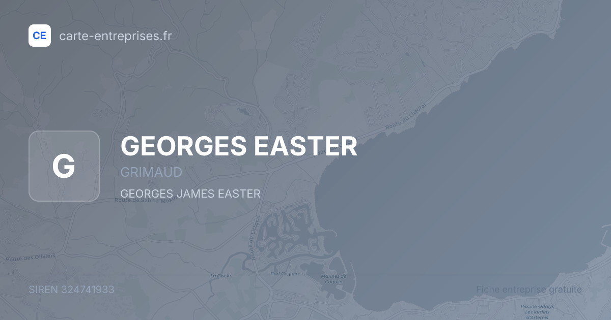 GEORGES EASTER — 324741933 — fiche entreprise