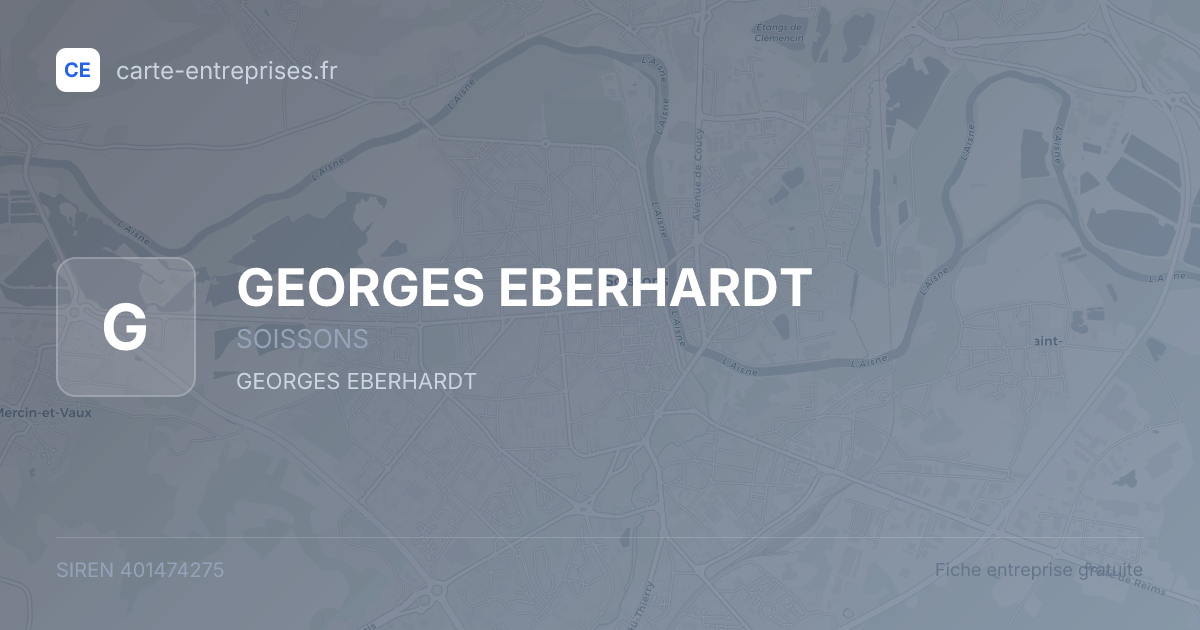 GEORGES EBERHARDT — 401474275 — fiche entreprise