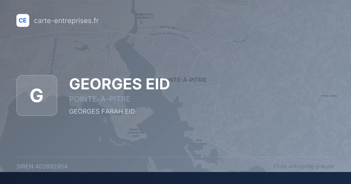 GEORGES EID — 402892954 — fiche entreprise