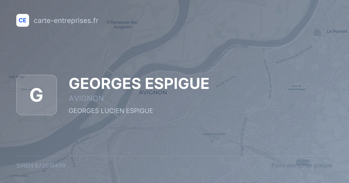 GEORGES ESPIGUE — 672615499 — fiche entreprise