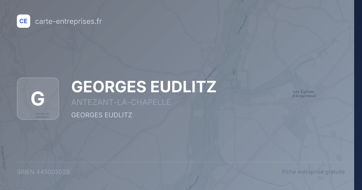GEORGES EUDLITZ — 445005028 — fiche entreprise