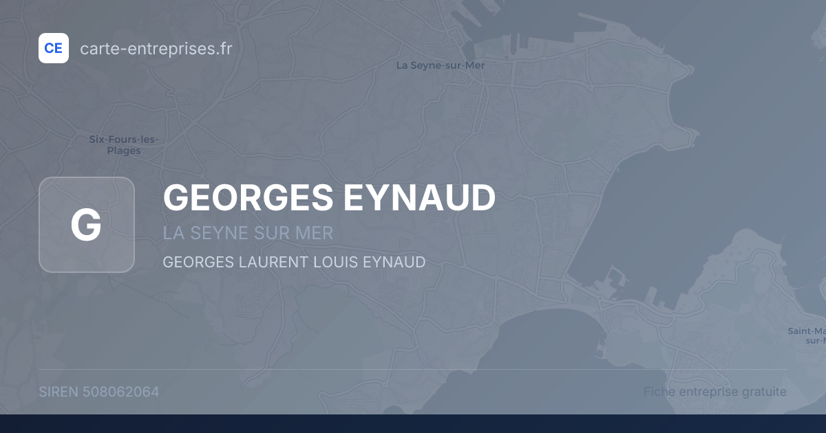 GEORGES EYNAUD — 508062064 — fiche entreprise