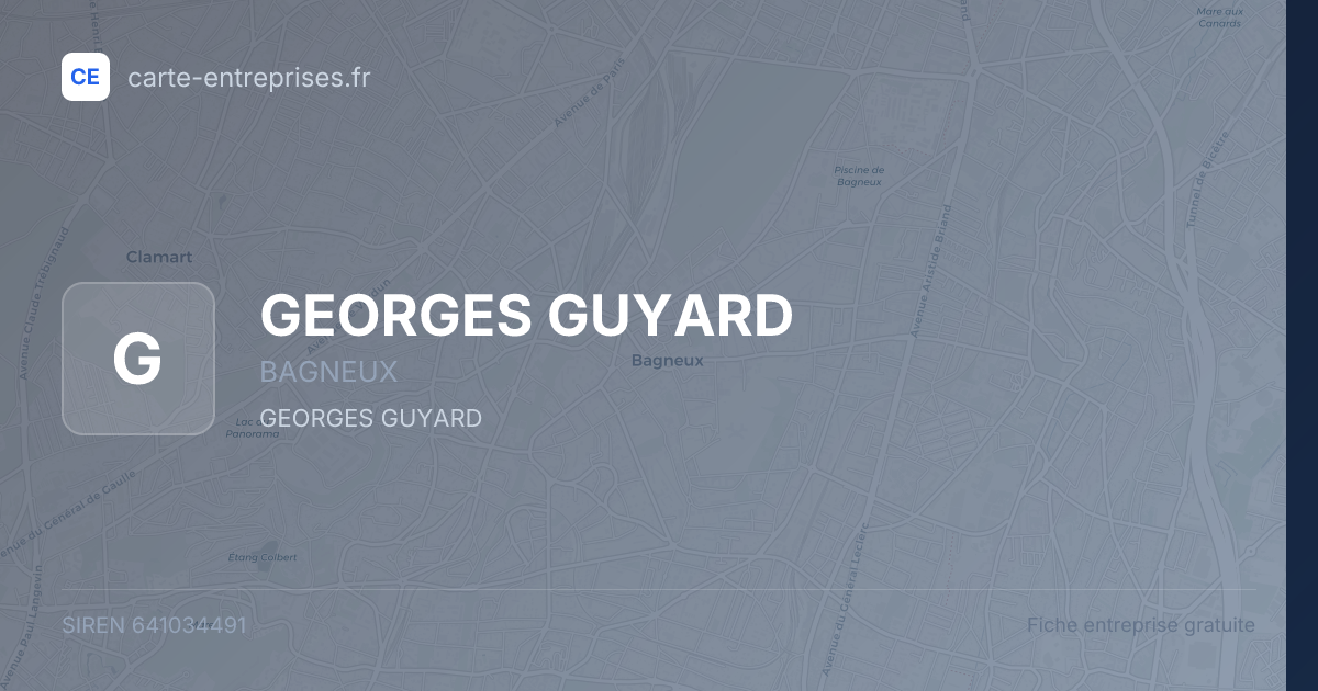 GEORGES GUYARD — 641034491 — fiche entreprise