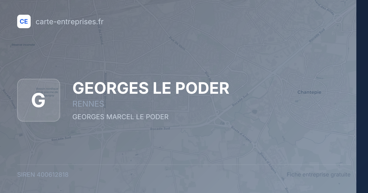 GEORGES LE PODER — 400612818 — fiche entreprise