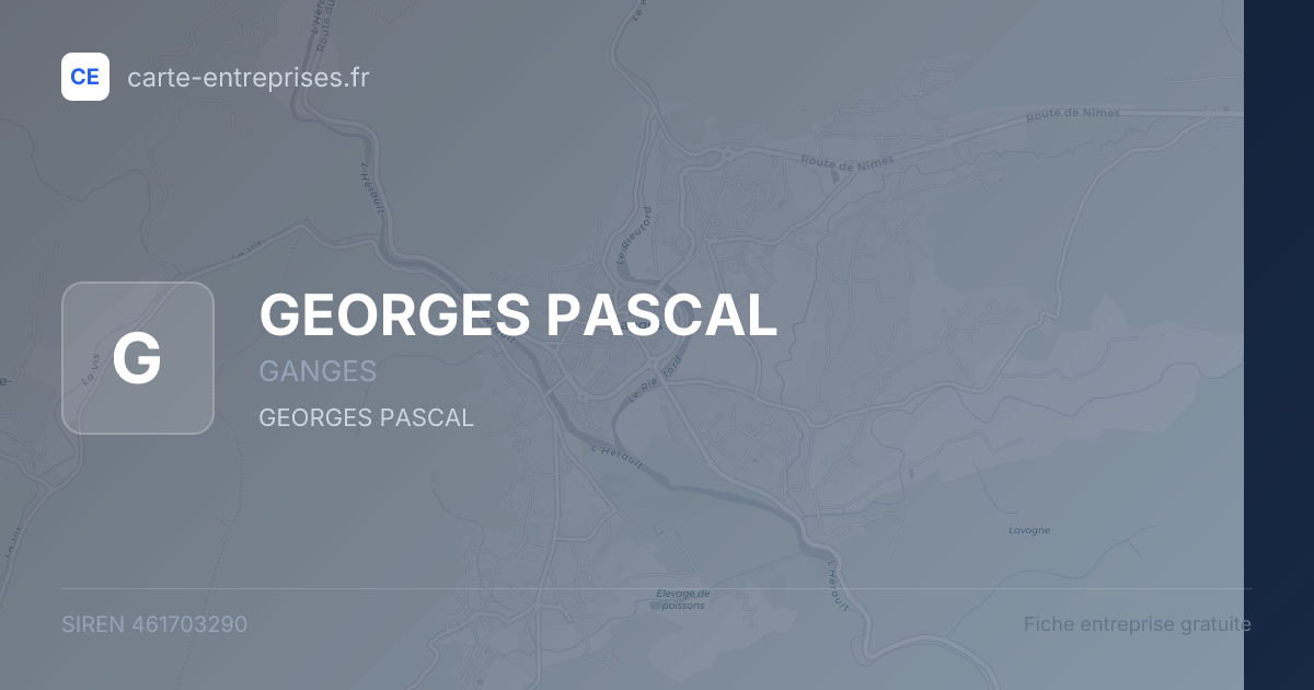 GEORGES PASCAL — 461703290 — fiche entreprise