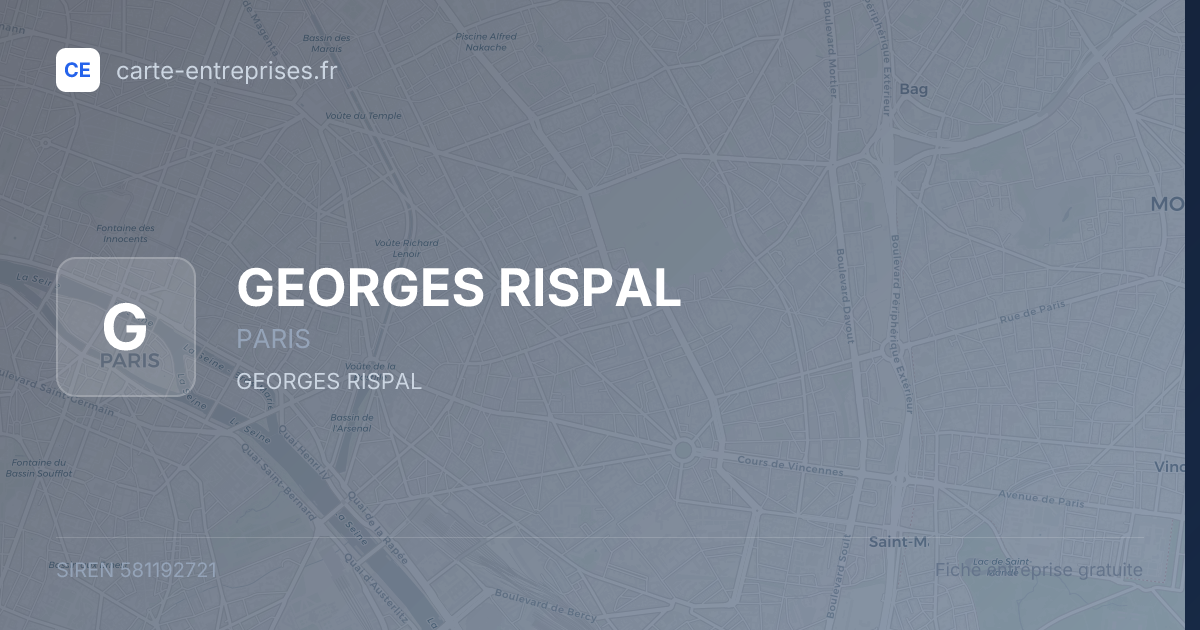 GEORGES RISPAL — 581192721 — fiche entreprise