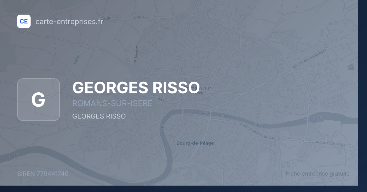 GEORGES RISSO — 779441740 — fiche entreprise