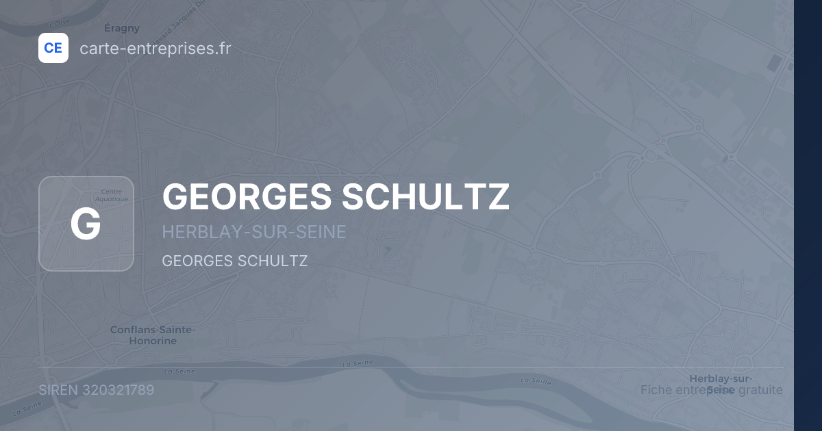 GEORGES SCHULTZ — 320321789 — fiche entreprise
