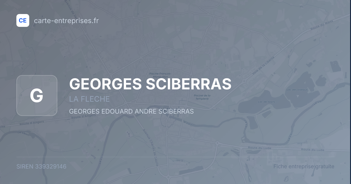 GEORGES SCIBERRAS — 339329146 — fiche entreprise