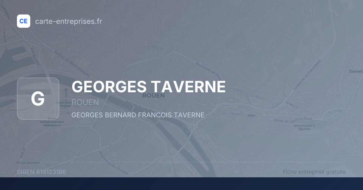 GEORGES TAVERNE — 814123196 — fiche entreprise