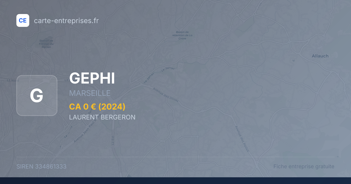 GEPHI — 334861333 — fiche entreprise