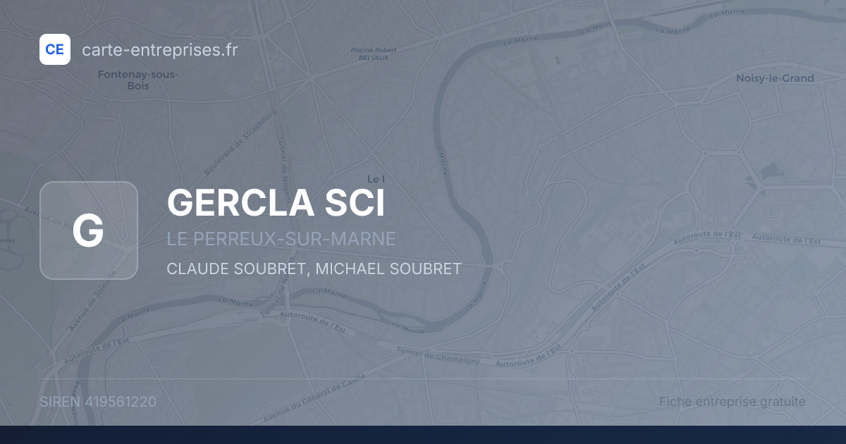 GERCLA SCI — 419561220 — fiche entreprise