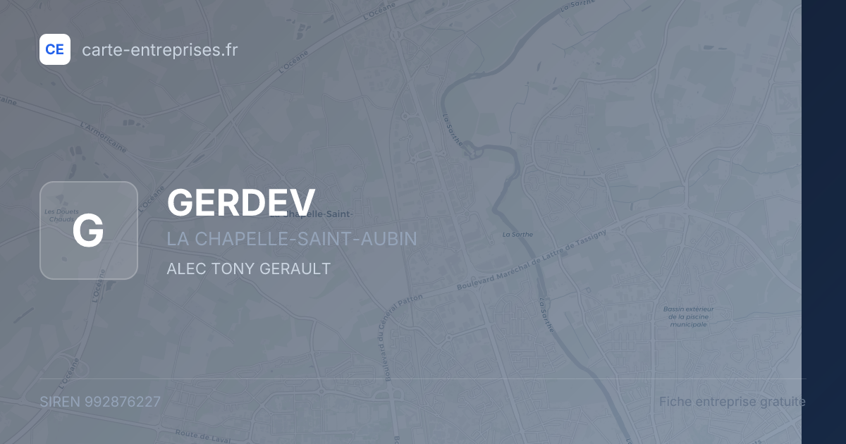 GERDEV — 992876227 — fiche entreprise