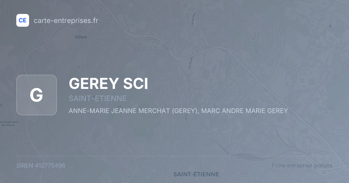 GEREY SCI — 412775496 — fiche entreprise
