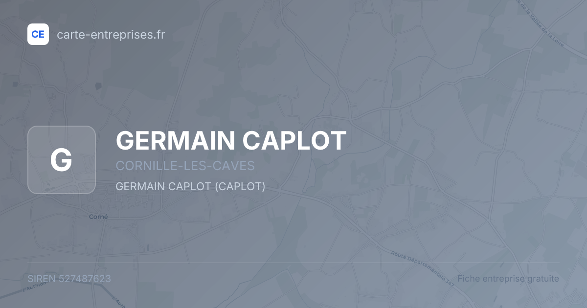GERMAIN CAPLOT — 527487623 — fiche entreprise