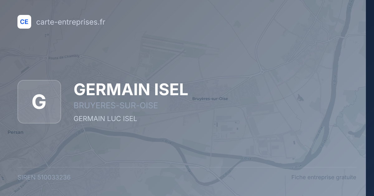 GERMAIN ISEL — 510033236 — fiche entreprise