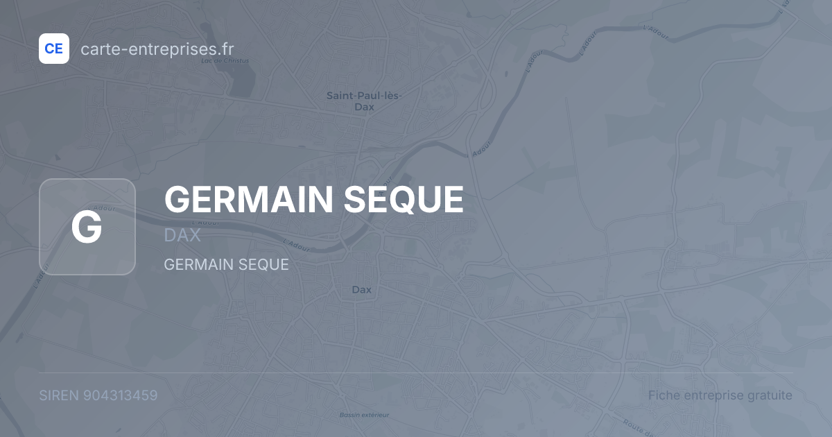 GERMAIN SEQUE — 904313459 — fiche entreprise