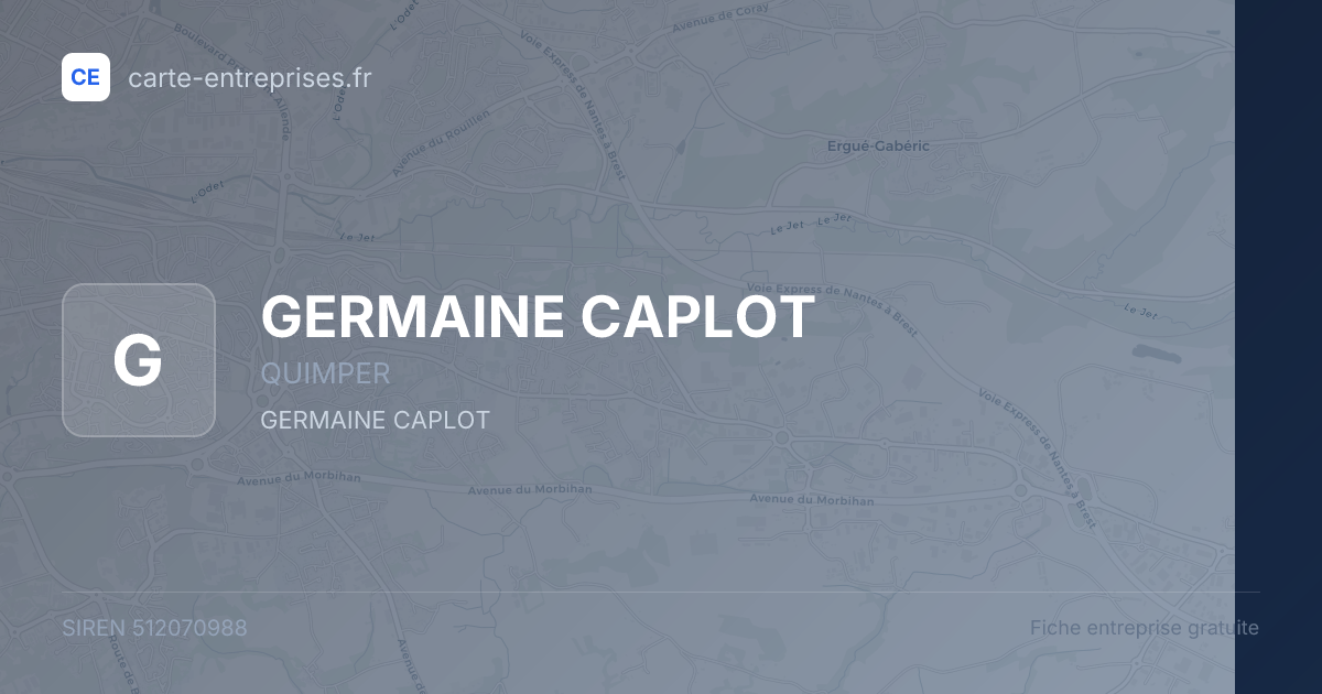 GERMAINE CAPLOT — 512070988 — fiche entreprise