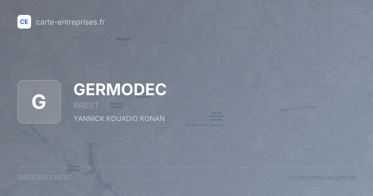 GERMODEC — 935234757 — fiche entreprise