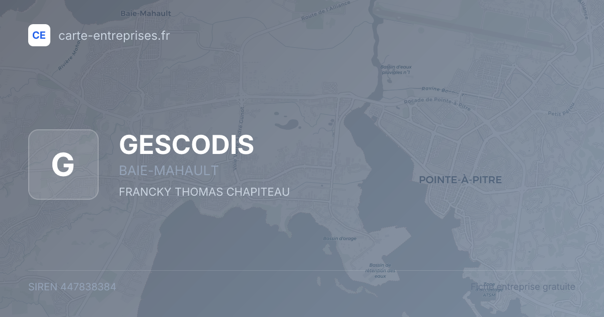 GESCODIS — 447838384 — fiche entreprise