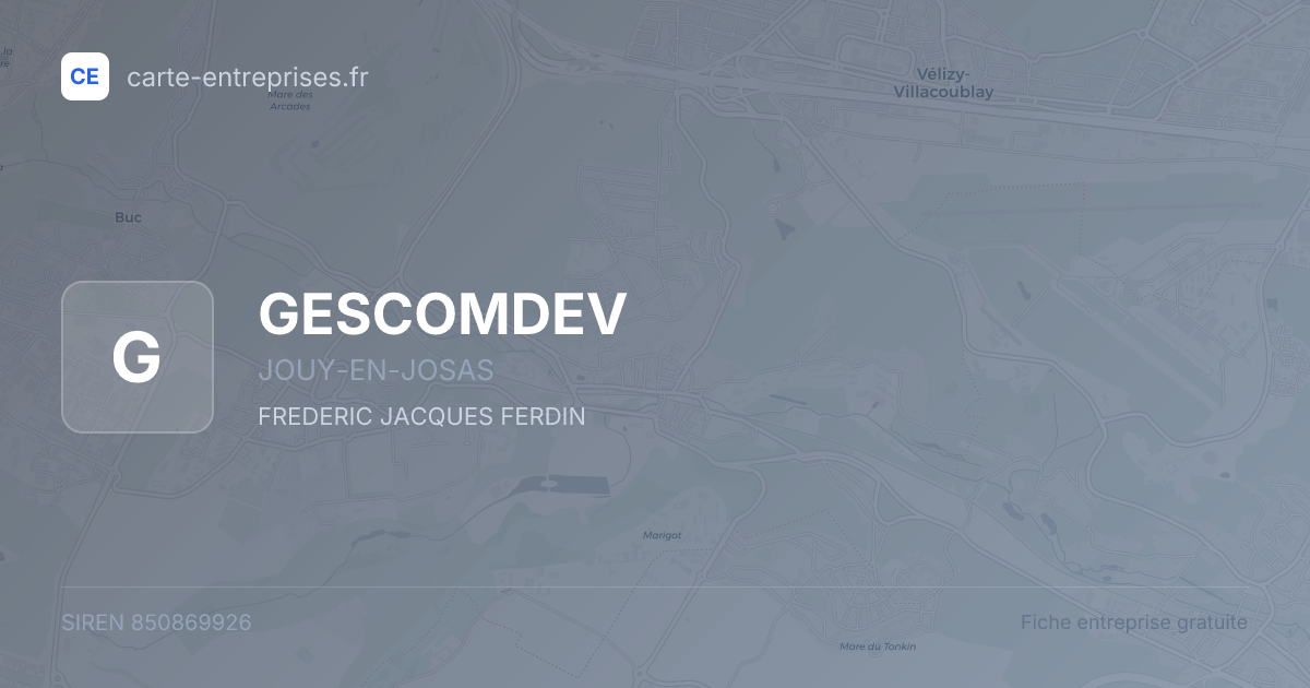 GESCOMDEV — 850869926 — fiche entreprise