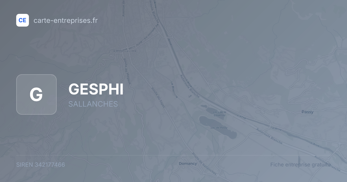 GESPHI — 342177466 — fiche entreprise