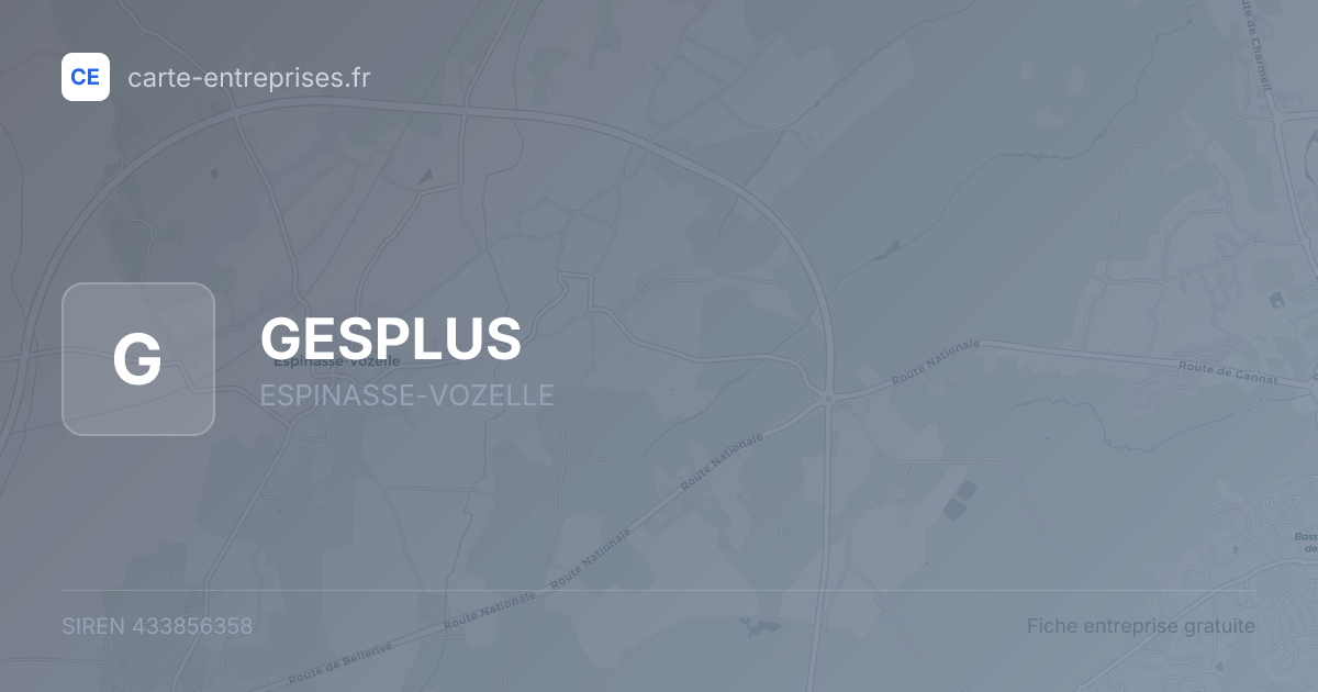 GESPLUS — 433856358 — fiche entreprise