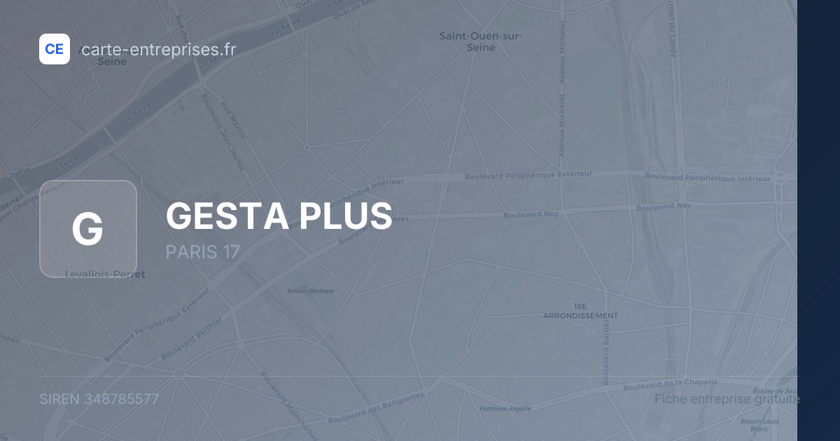 GESTA PLUS — 348785577 — fiche entreprise