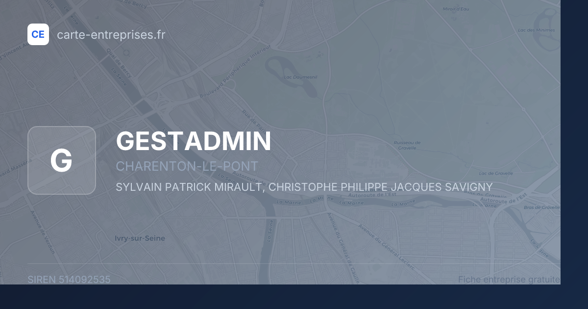GESTADMIN — 514092535 — fiche entreprise