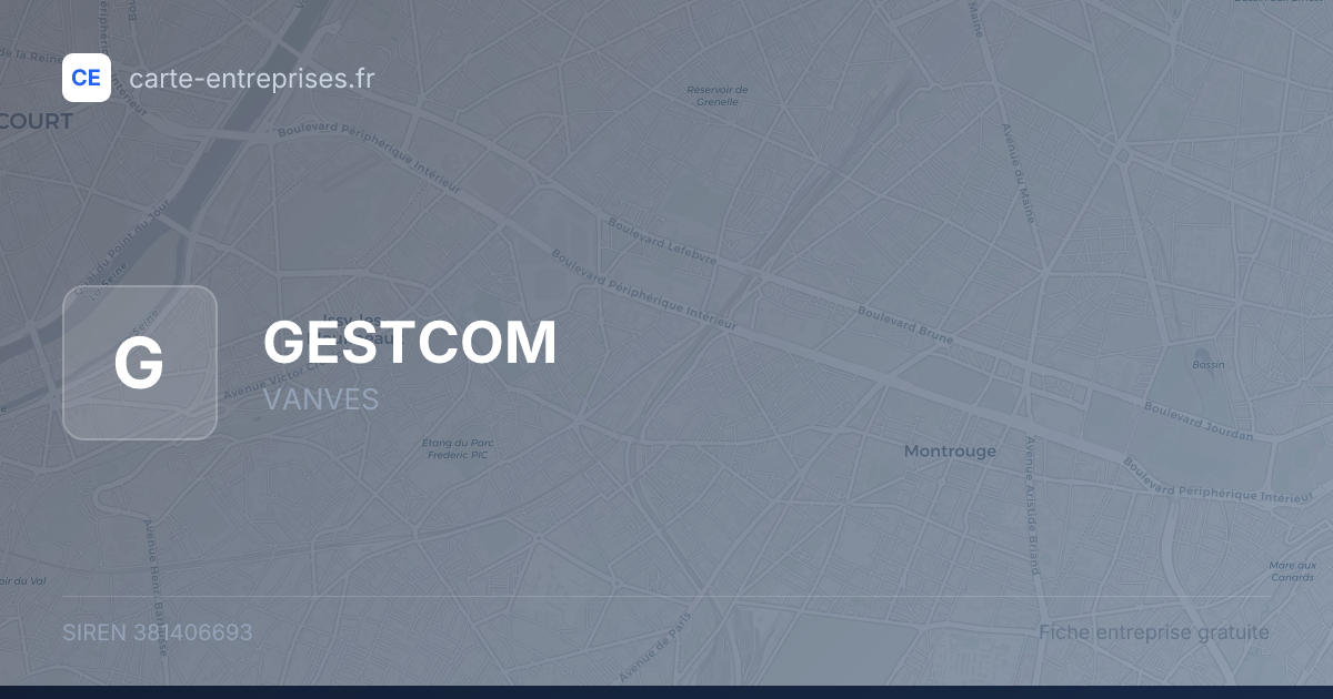 GESTCOM — 381406693 — fiche entreprise