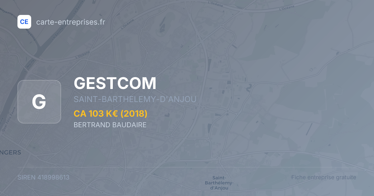GESTCOM — 418998613 — fiche entreprise