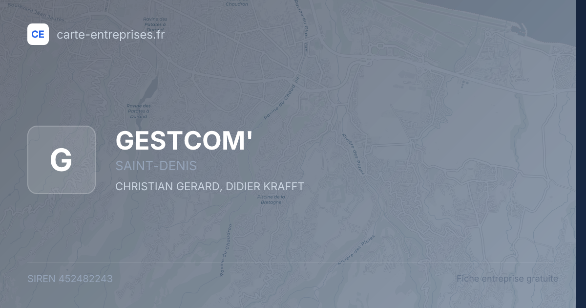 GESTCOM' — 452482243 — fiche entreprise