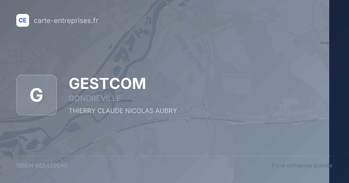 GESTCOM — 482420940 — fiche entreprise
