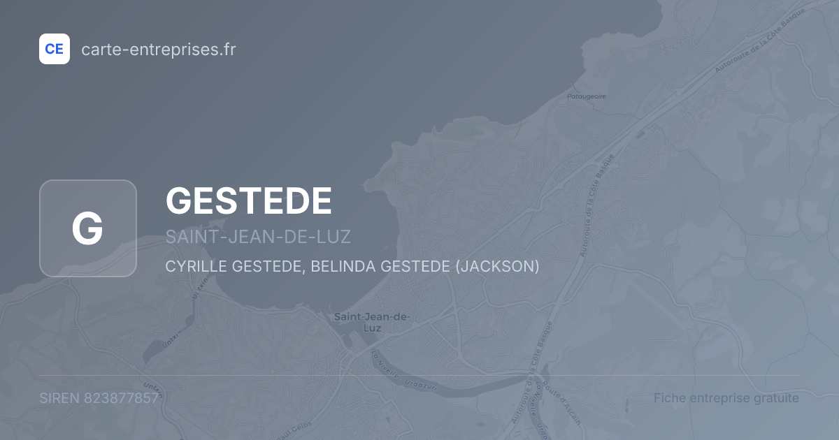 GESTEDE — 823877857 — fiche entreprise
